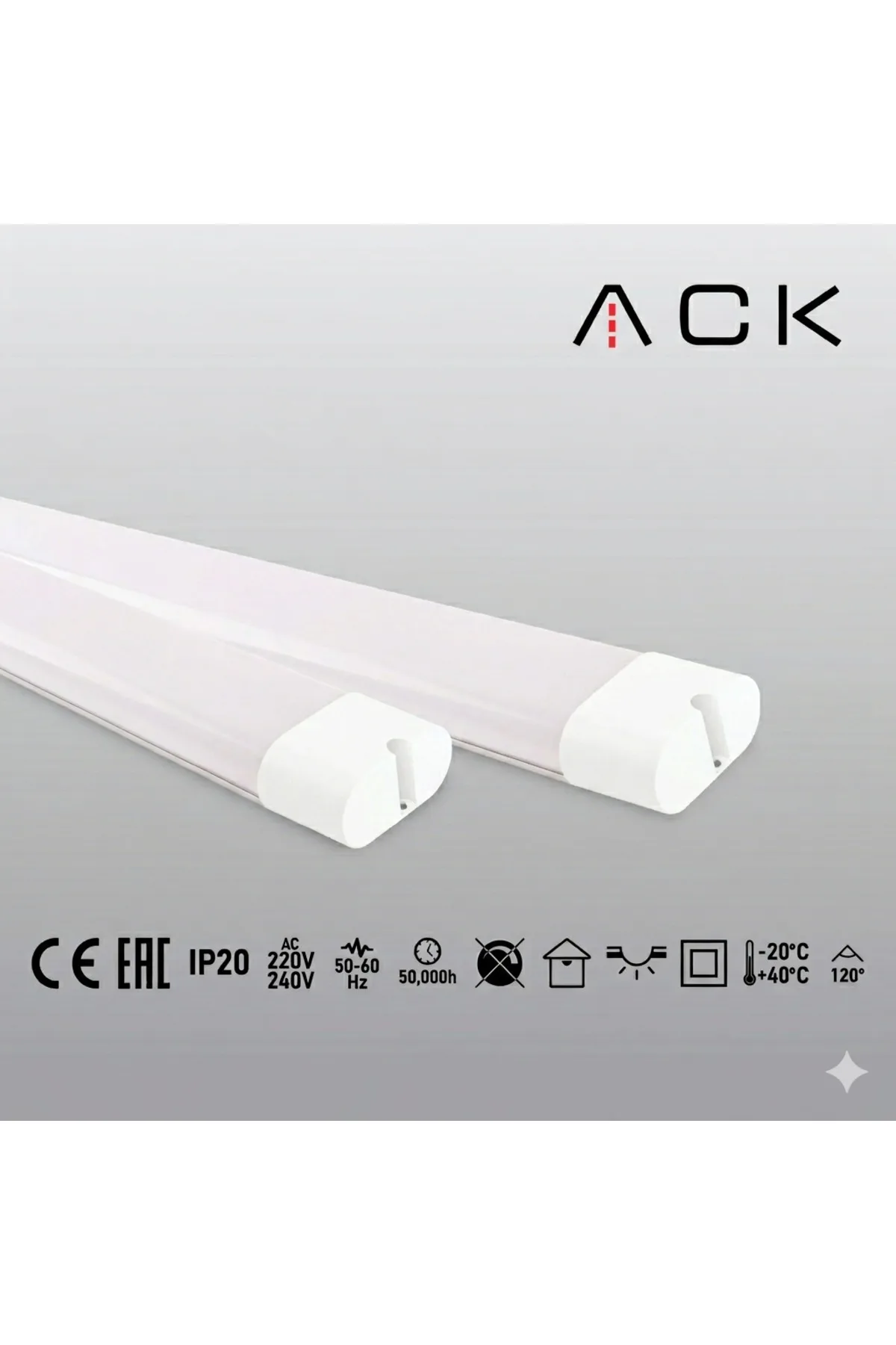 Uranüs LED Bant Armatür 120cm 36W 6500K Beyaz Işık IP20 AN28-01233