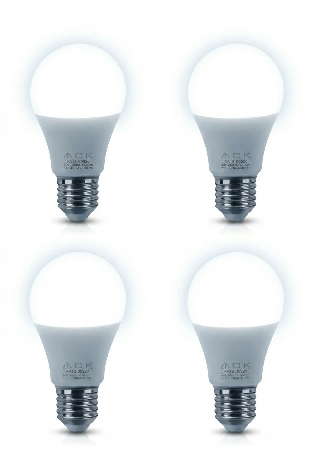 LED Ampul 9W E27 A60 BEYAZ 6500K 4 Adet