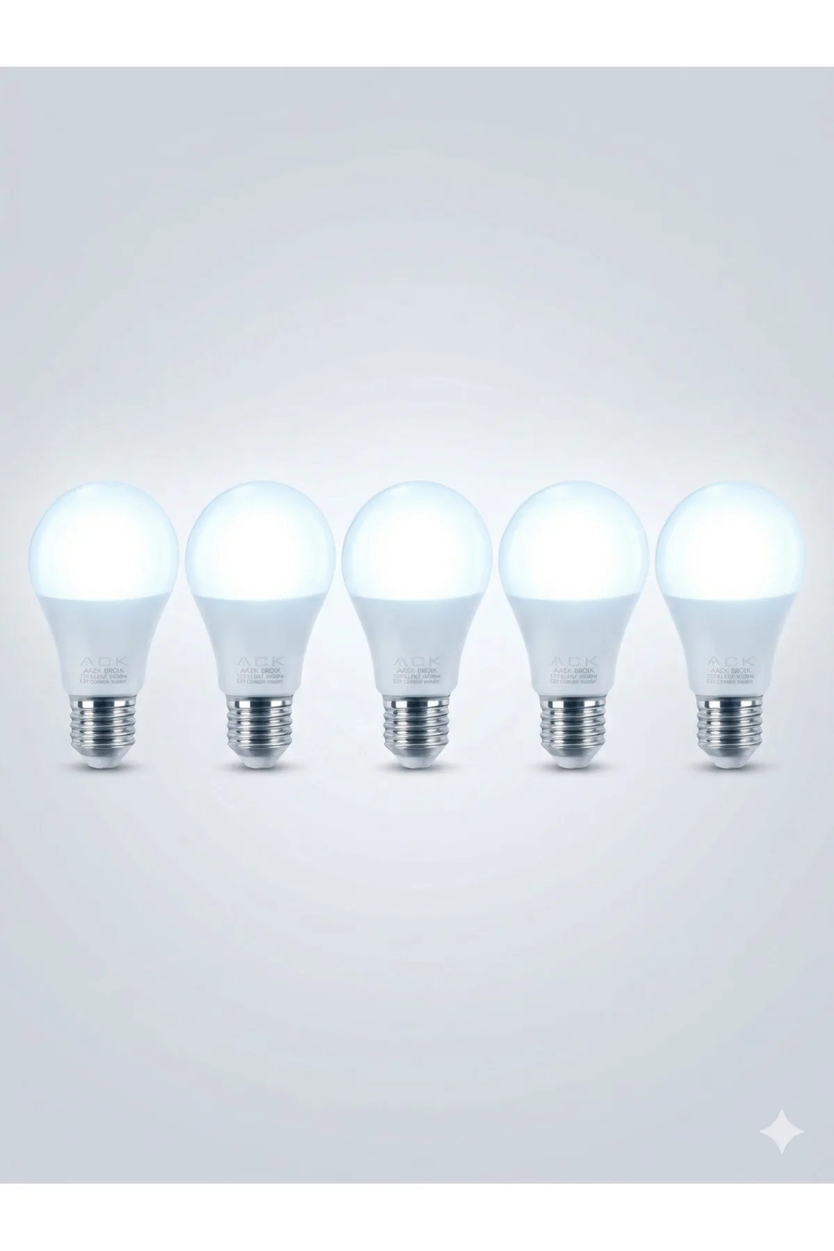 12W LED TASARUFLU AMPUL 6500K E27 5 ADET