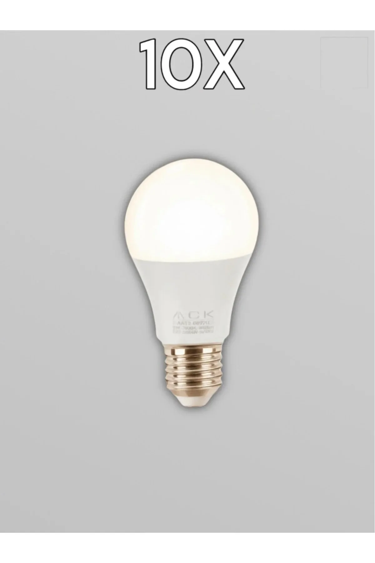 LED Ampul 9W E27 A60 4000K 10 Adet - Görsel 3