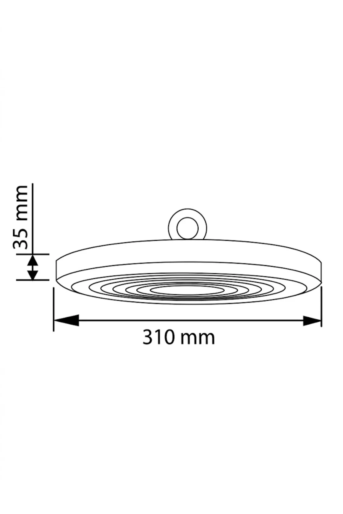 UFO YÜKSEK TAVAN 150W 6500K 18,750lm 50.000 SAAT KULLANIM ÖMRÜ - Görsel 3