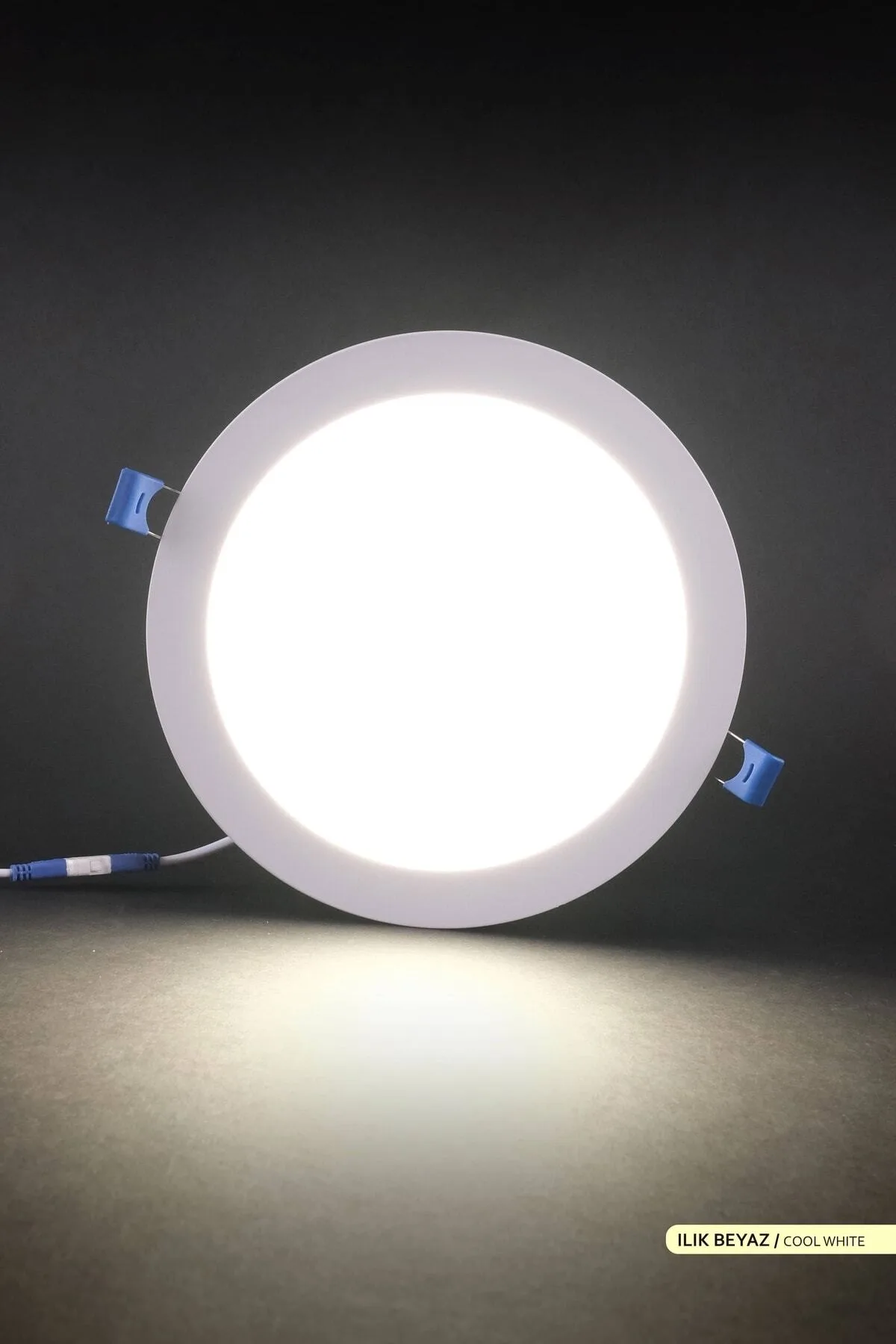 Led Dünyam 18w Sıva Altı Yuvarlak Led Panel Armatür Beyaz Gövde 4000k Ilık Beyaz