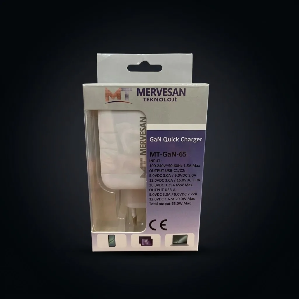 MT-GAN-65 HIZLI ŞARJ ADAPTÖRÜ 65W