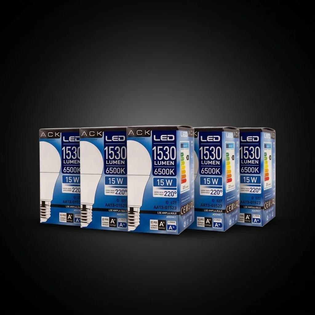 15W AMPUL BEYAZ 5 ADET