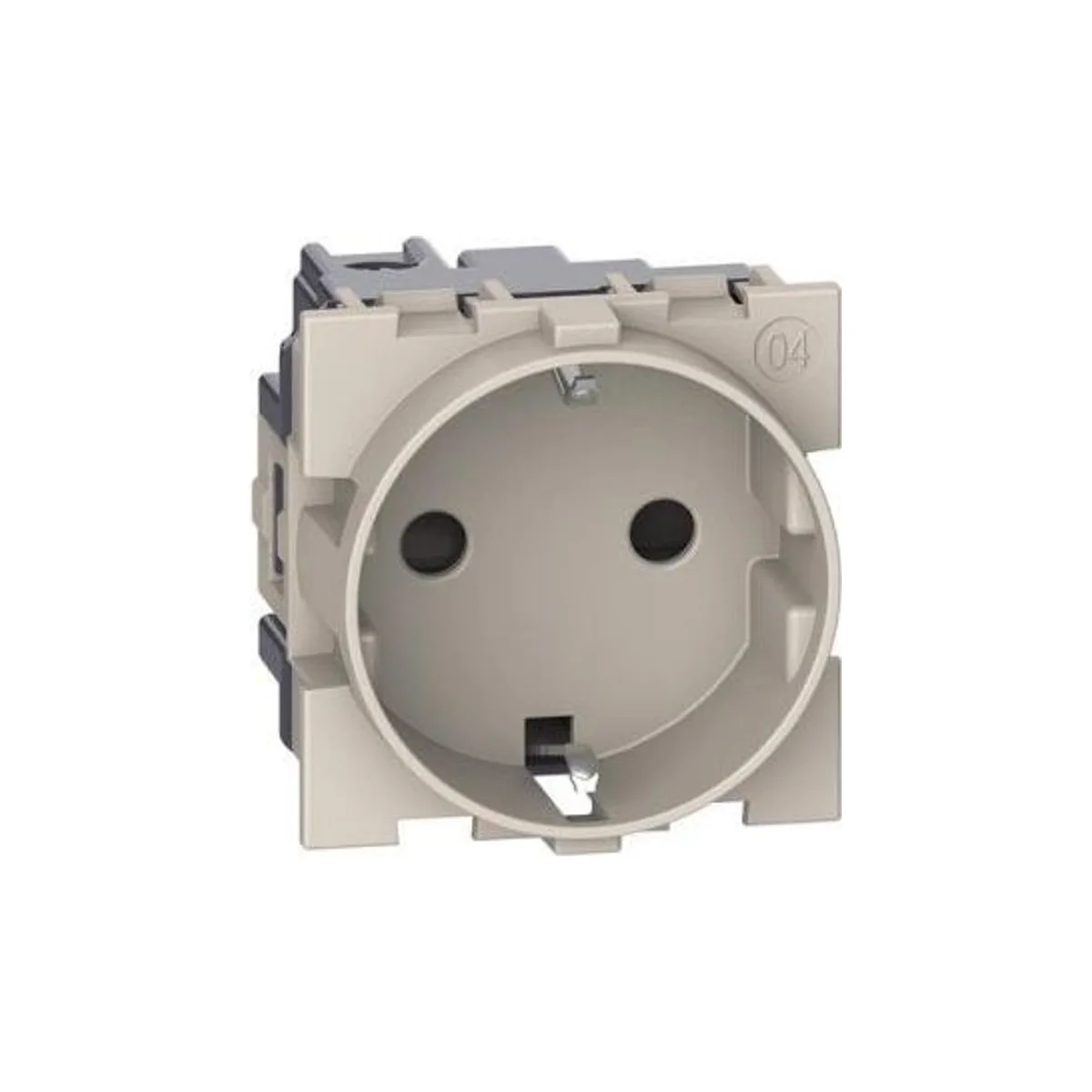 Alman Standardı Topraklı Priz, 16A, 250V~, Vidalı Bağlantı, Çocuk Korumalı, 2M,