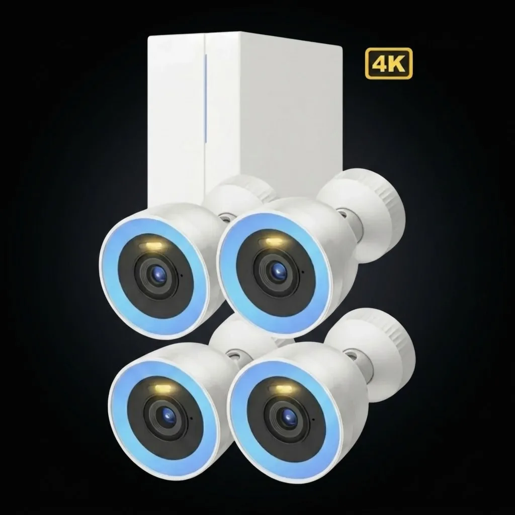 DZ-9808POE 4K POE 8’li IP KİT 8MP Çözünürlük F1.0 Süper Diyafram – Geceyi gündüze çeviren üstün ışık alımı