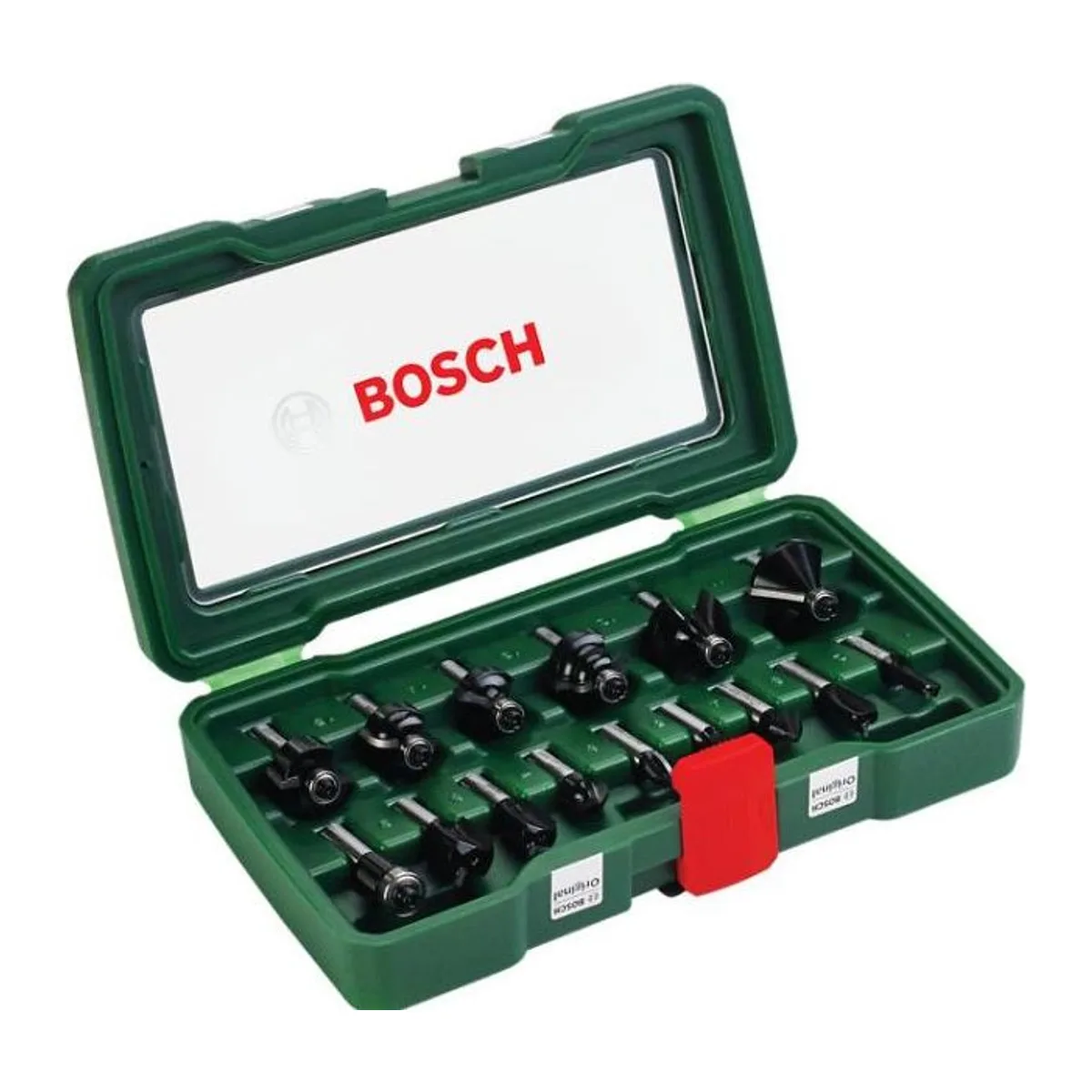 BOSCH DIY 15 PARÇA FREZE SETİ 8 mm ŞAFTLI