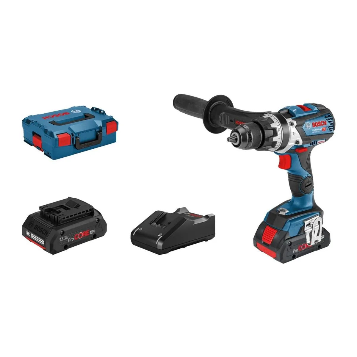 BOSCH GSB 18V-110C(2x4.0AhPC+GAL18V-40)