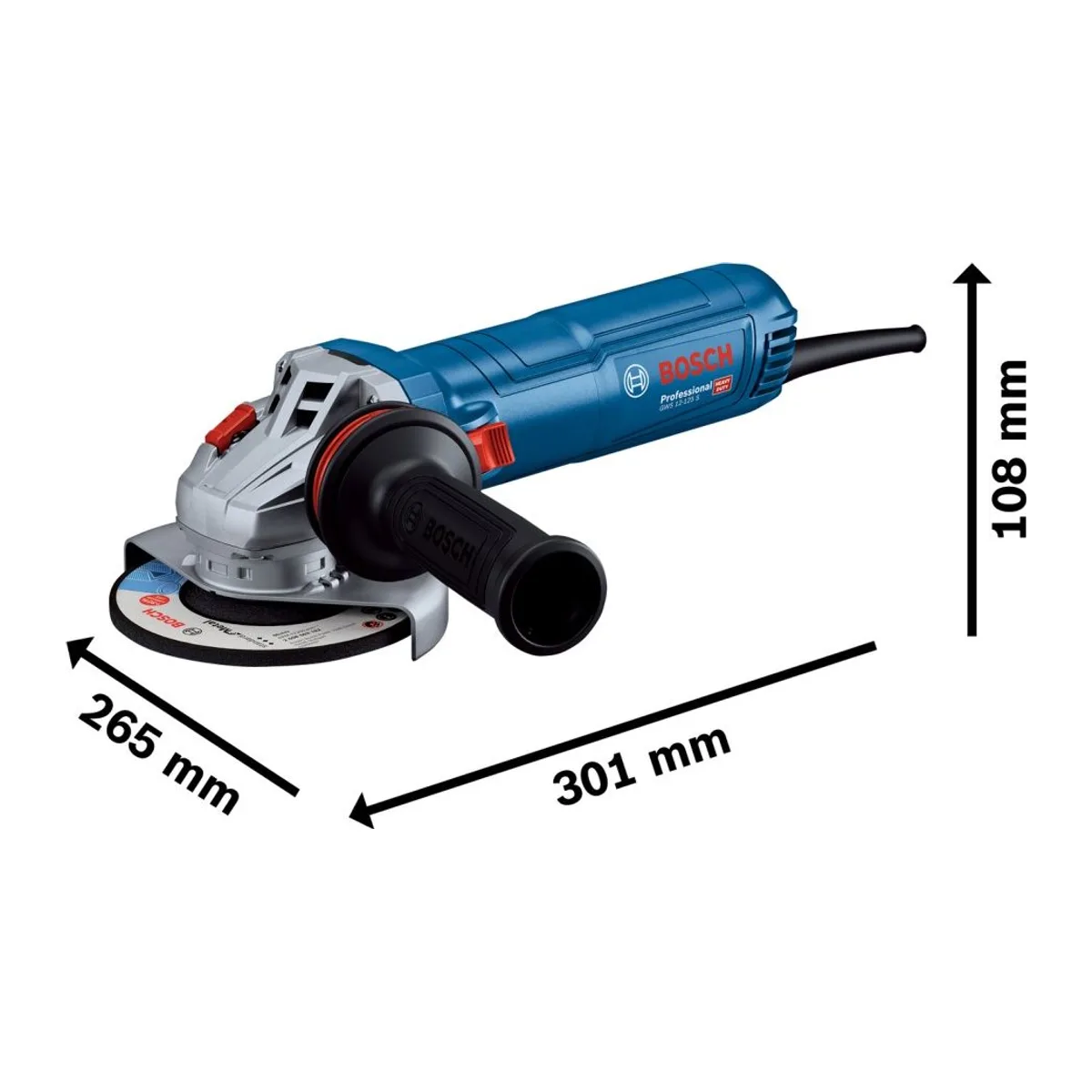 BOSCH GWS 12-125 S AVUÇ TAŞLAMA - Görsel 2
