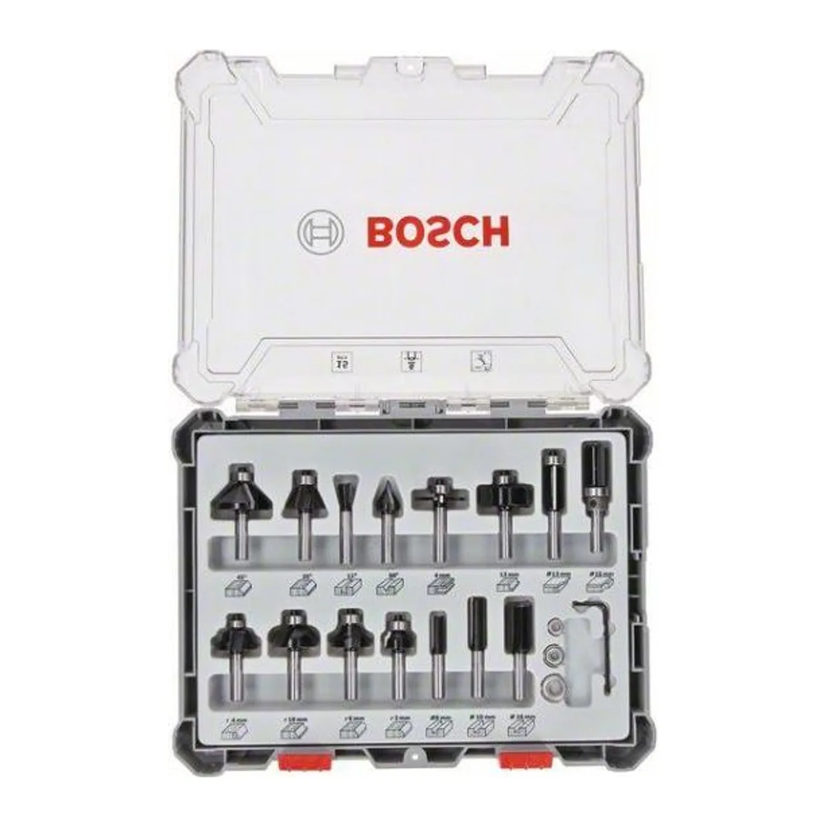 BOSCH Pro Freze Seti 15 'li Karışık 6mmşaftlı