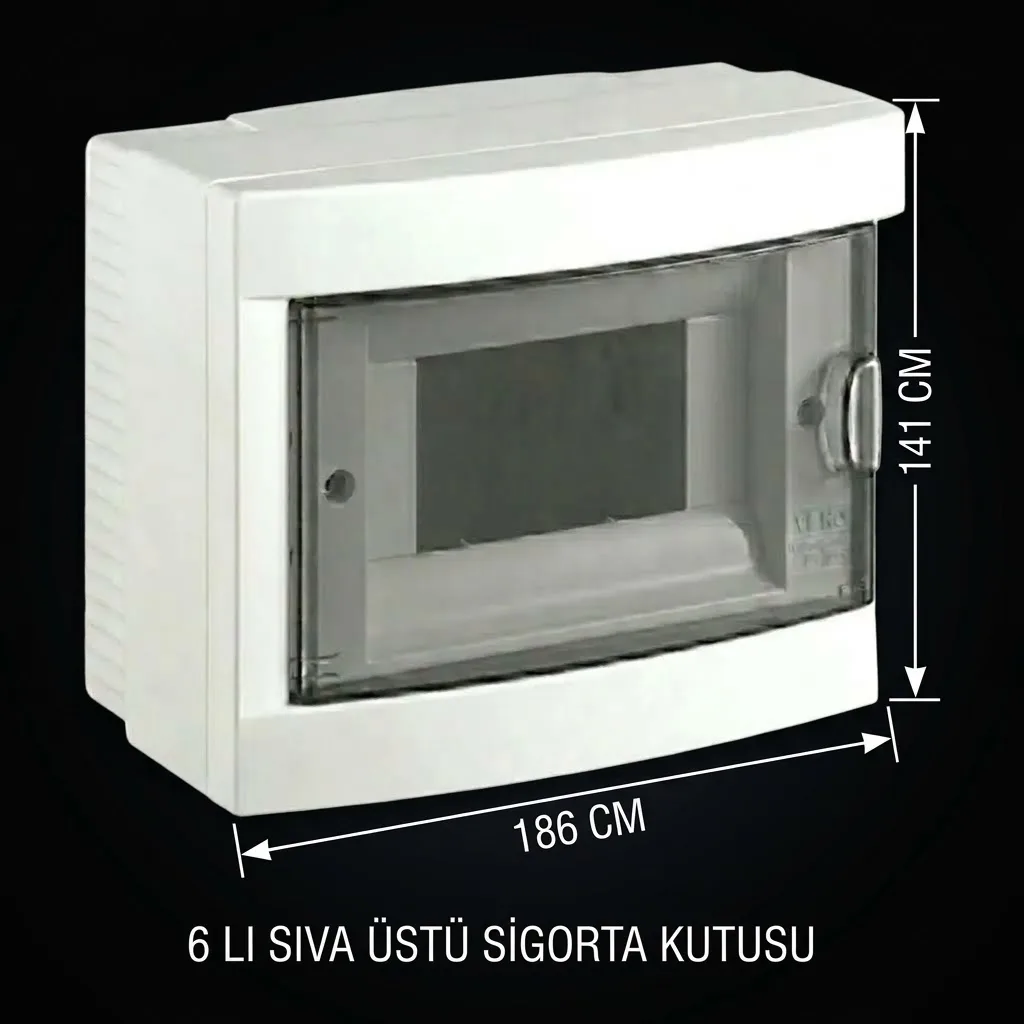 6 LI SİGORTA KUTUSU SIVA ÜSTÜ HALOJEN FREE