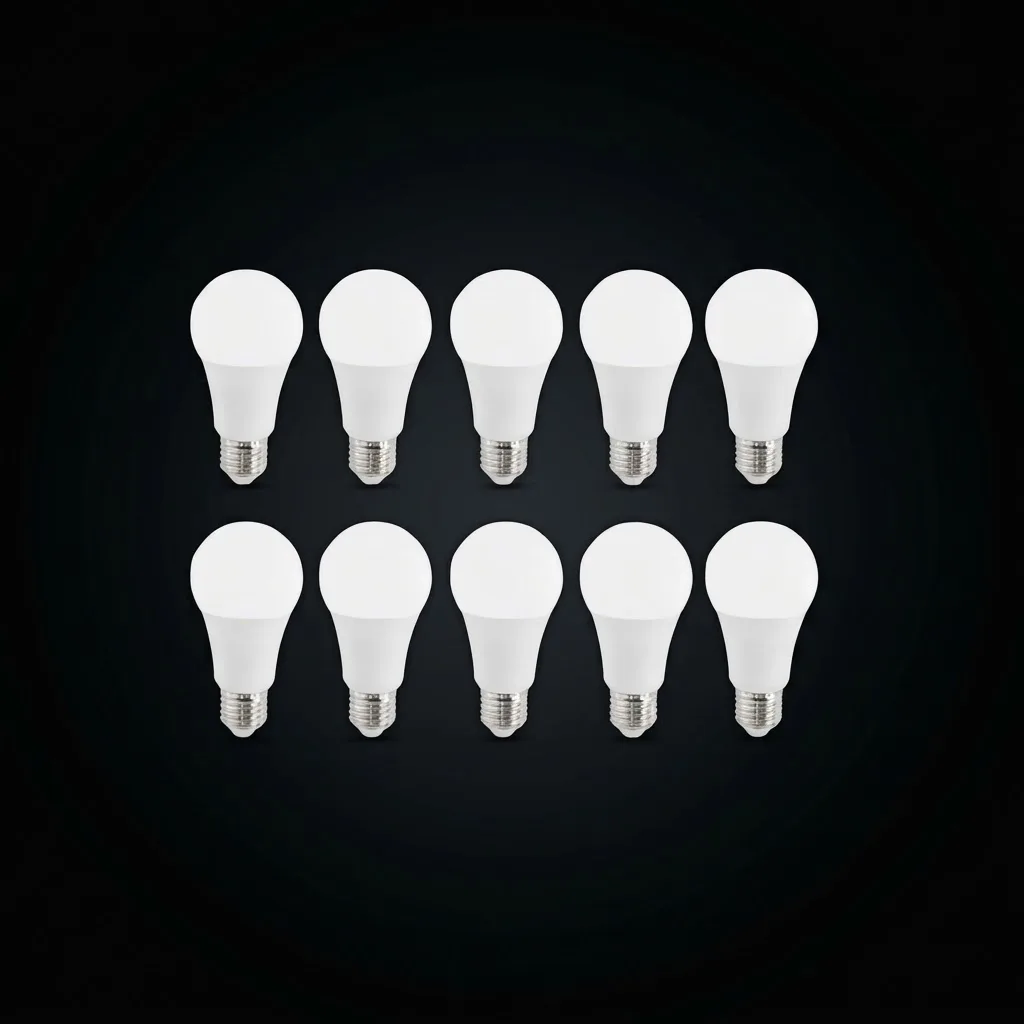 LED Ampul 9W AC/DC E27 Beyaz 10 Adet