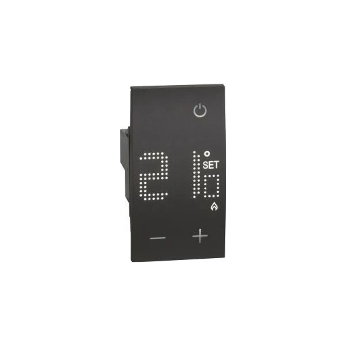 Elektronik Ortam Termostatı, 2A, 240V~, 2M, Siyah