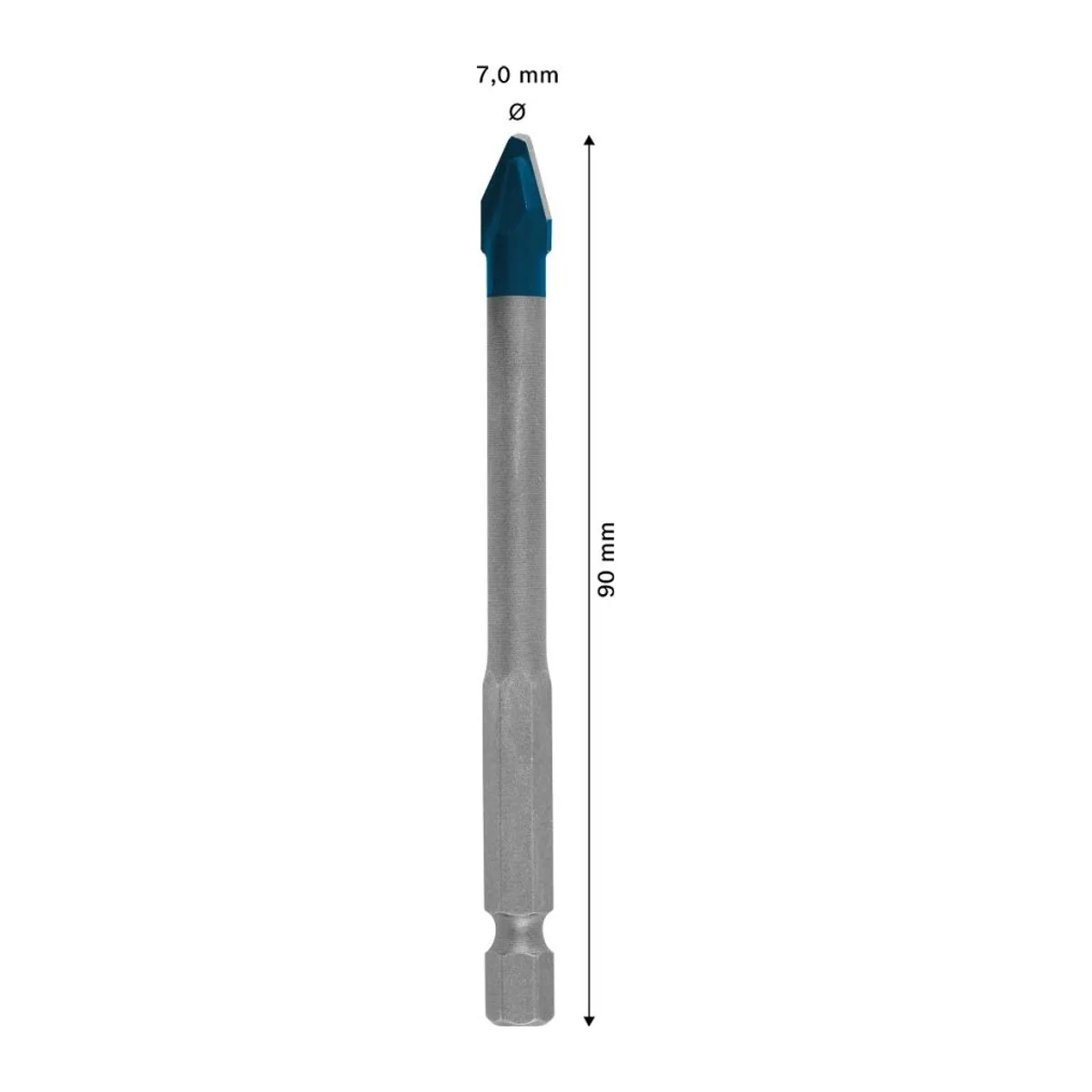 EXP HEX-9 HardCeramic Matkap Ucu 7*90 mm - Görsel 2