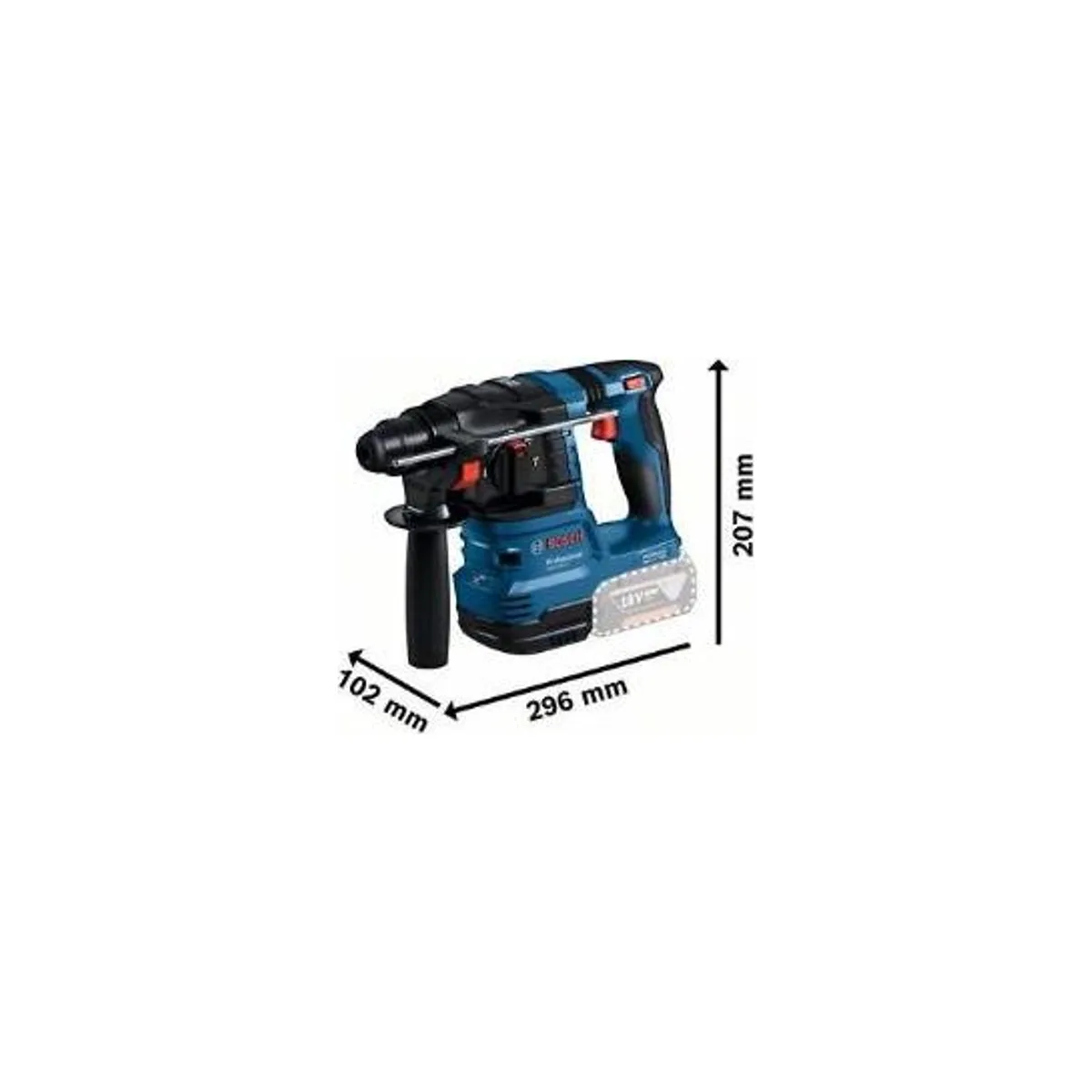 GBH 185-LI AKÜLÜ KIRICI DELİCİ 2X4.0AH - Görsel 2