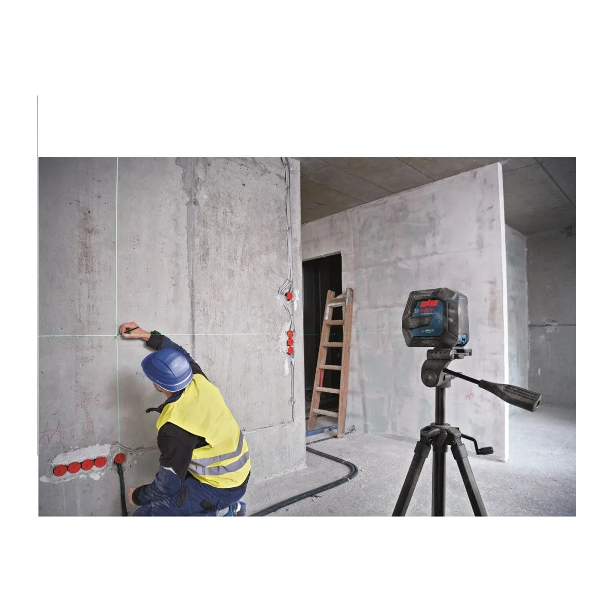 GLL 2-15 G + LB 10 + Ceiling Clip, Case - Görsel 2
