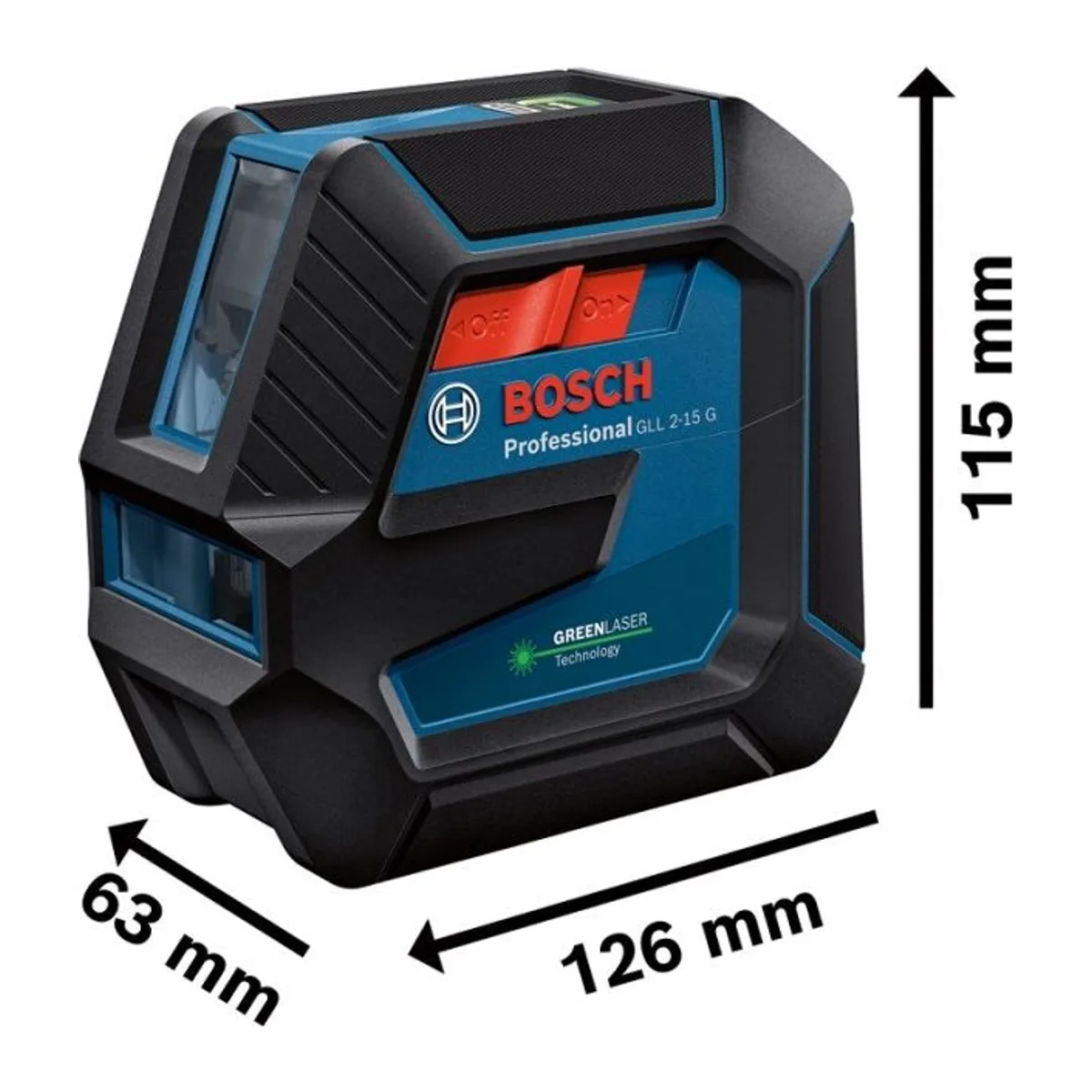 GLL 2-15 G + LB 10 + Ceiling Clip, Case - Görsel 4