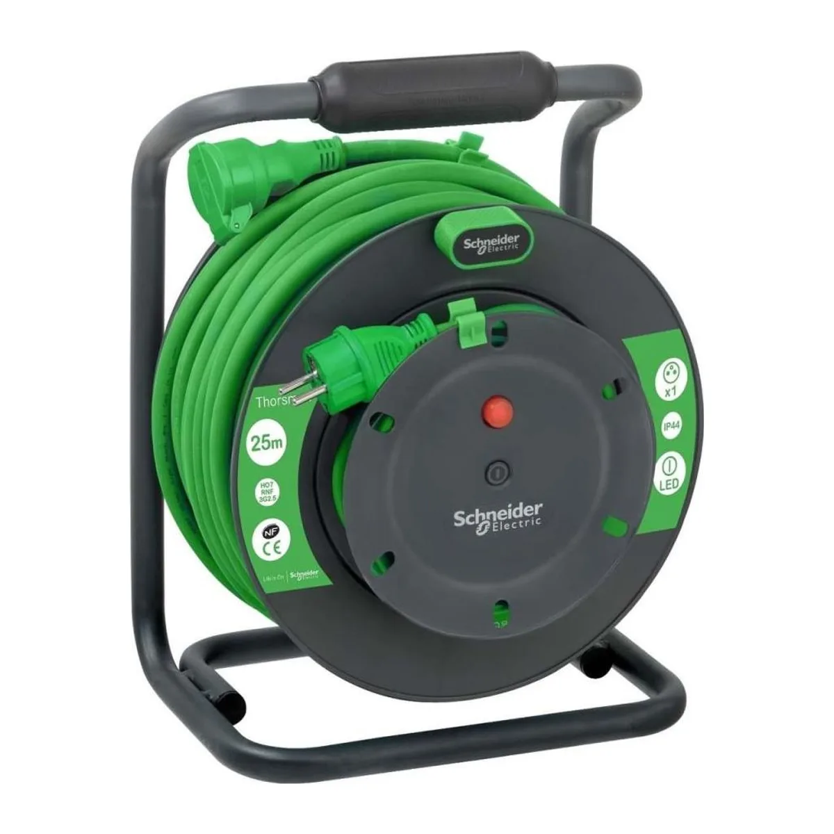 THORSMAN UZATMALI TİP FRANSIZ STANDARTLI KABLO MAKARASI IP44  3X2,5MM 25 MT