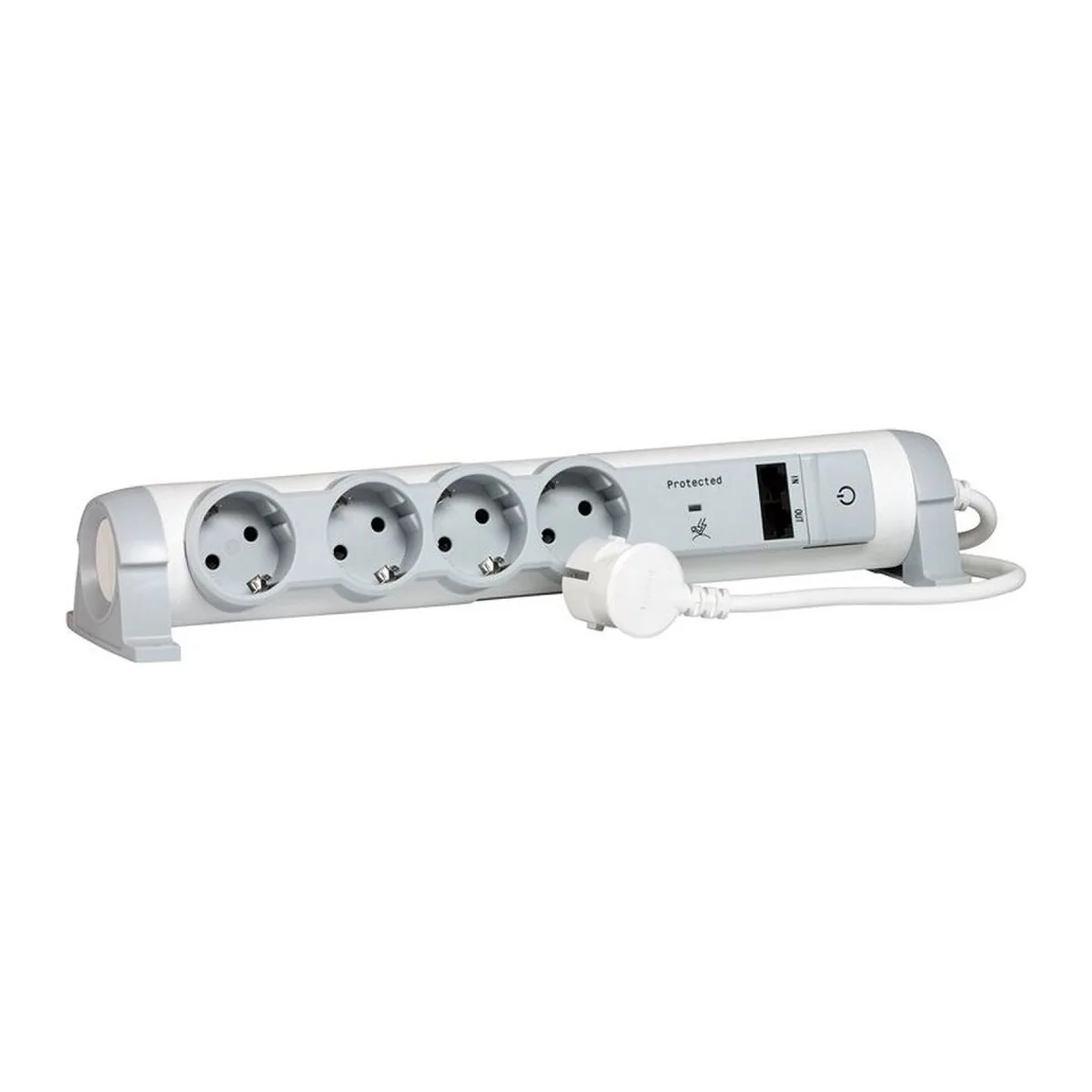 Legrand 4lü Topraklı Grup Priz + 2Xrj45 1,5m | 694664
