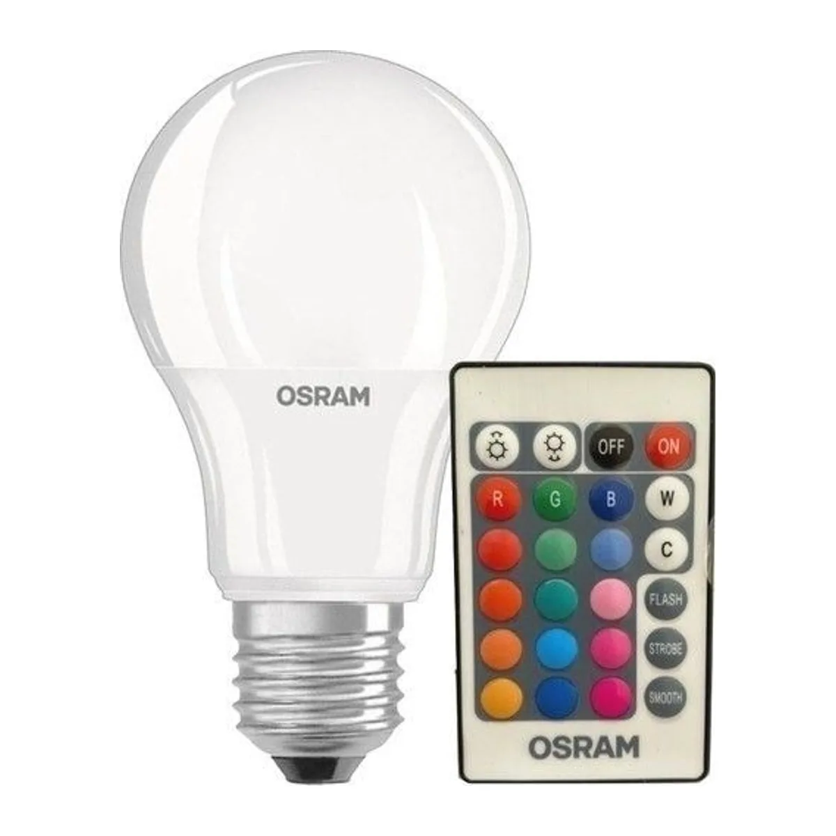 OSRAM 9W LED RGB UZAKTAN KUMANDALI RENK DEĞİŞ E27 DUY