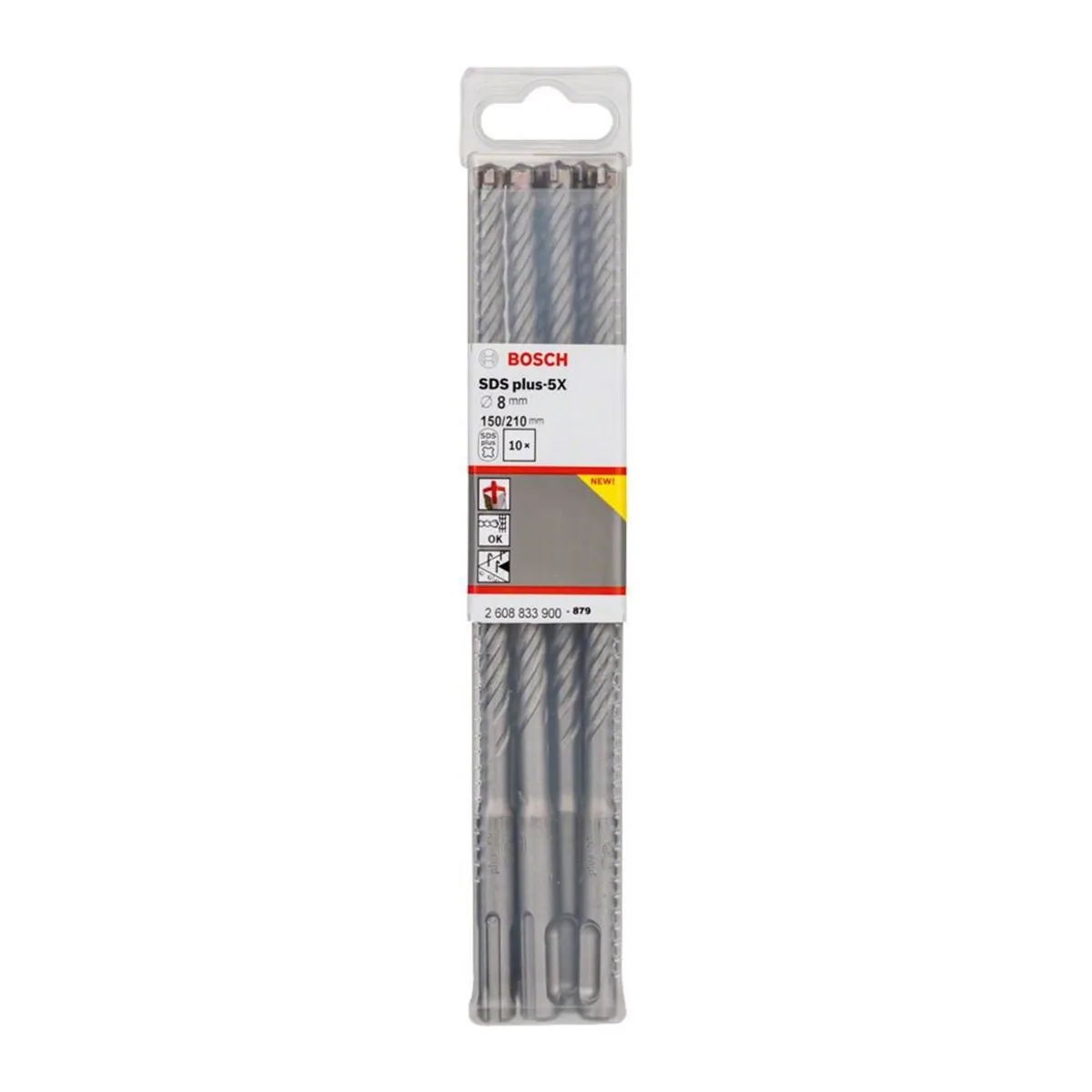 SDS-Plus-5X K-Delici Ucu 8*210 mm 10'lu - Görsel 2