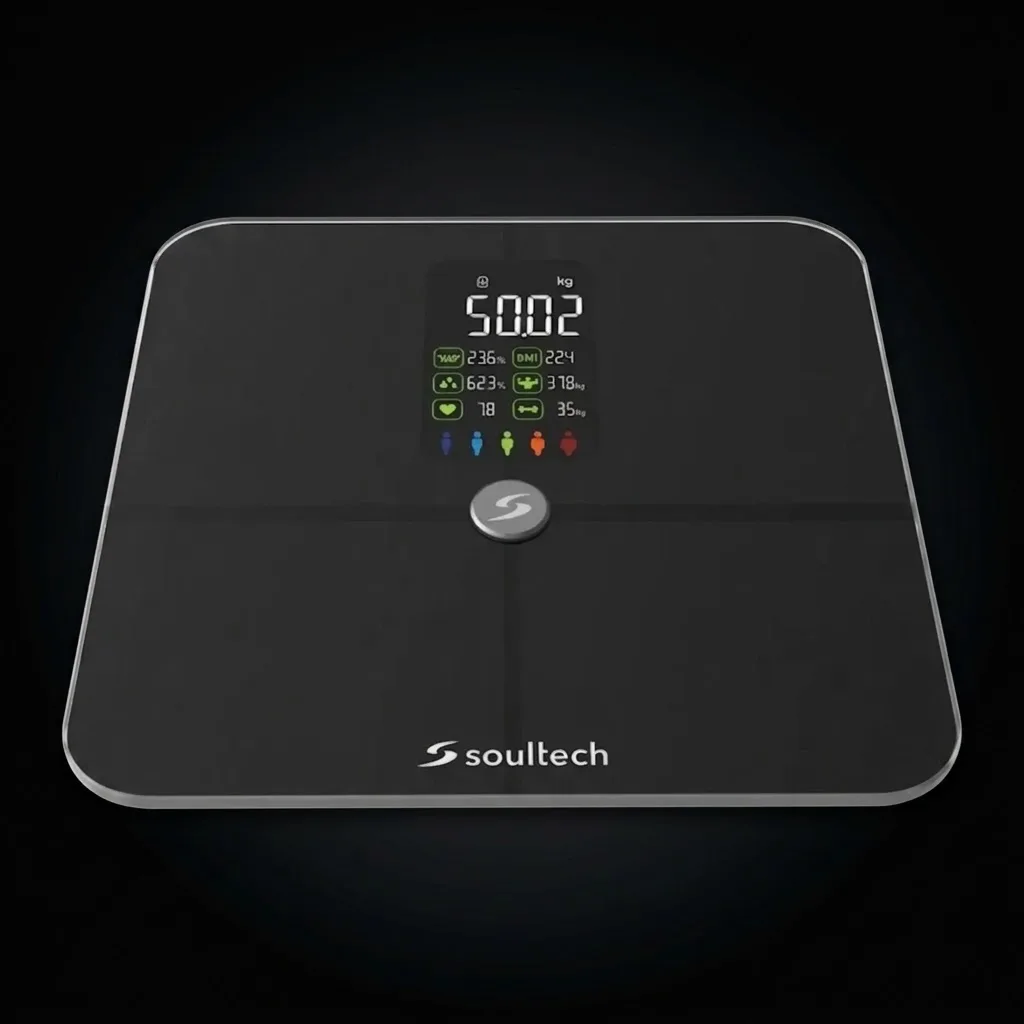 AT001S WELLDONE BLUETOOTH AKILLI TARTI SİYAH VÜCUT YAĞ ÖLÇER ÖZELLİKLİ