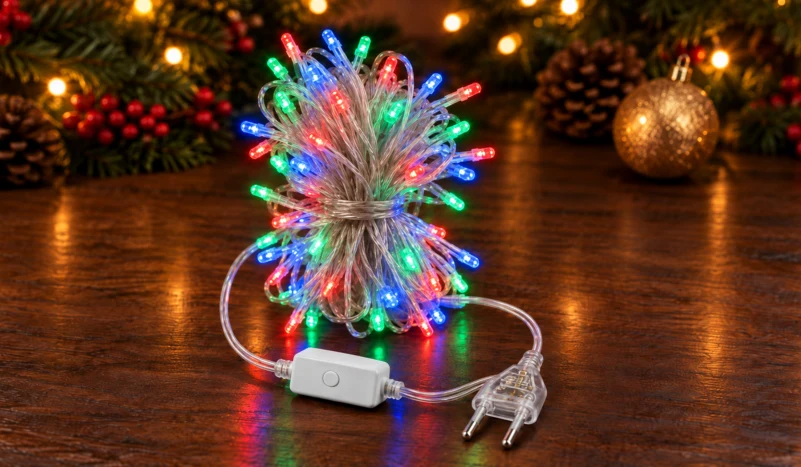 Twinklight 100 LED 10 m IP20 8 Animasyonlu – RGB, Şeffaf Kablo - Görsel 2