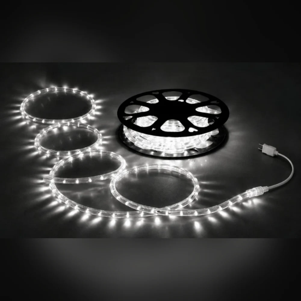 LED Hortum 100 m Rulo IP65 – Beyaz, Şeffaf Kablo