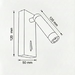 Alüminyum Yatak Başı LED Aplik