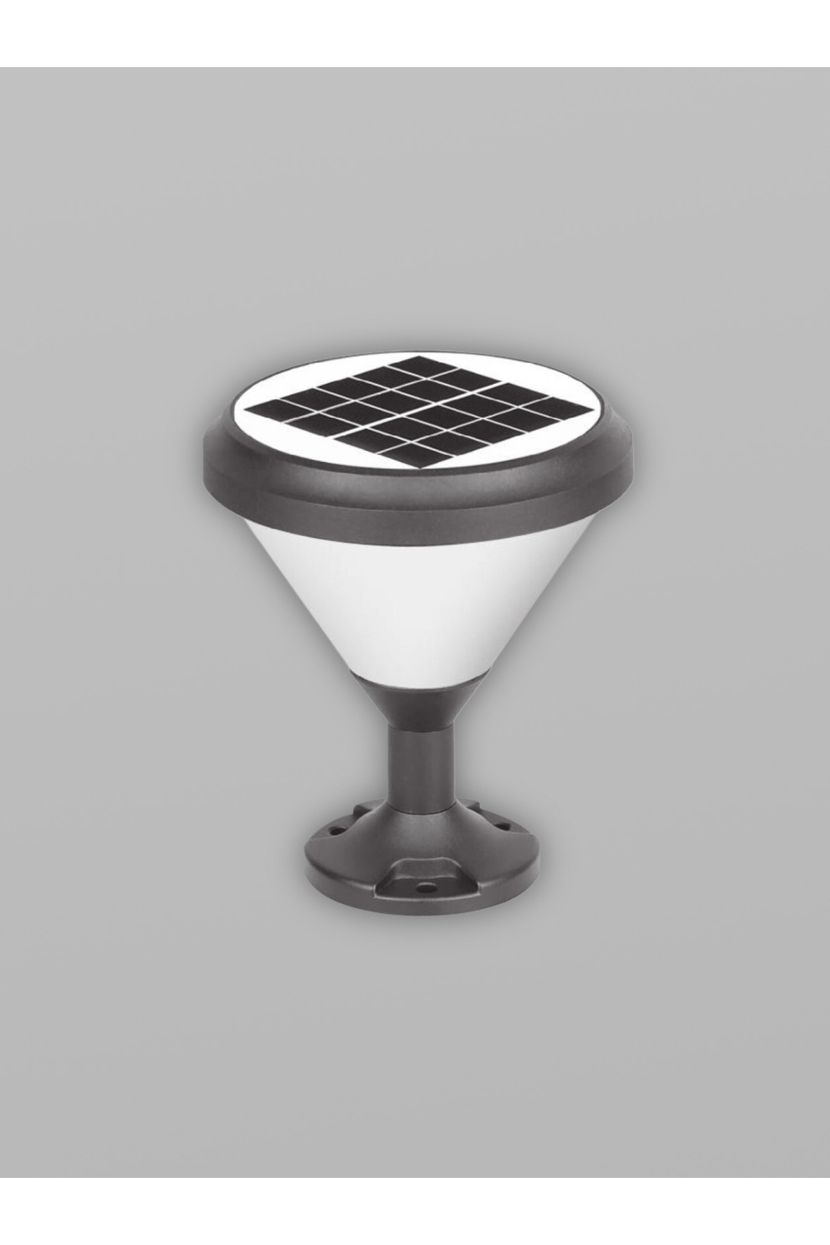 SOLAR LED BAHÇE ARMATÜRÜ YUVARLAK - Görsel 2