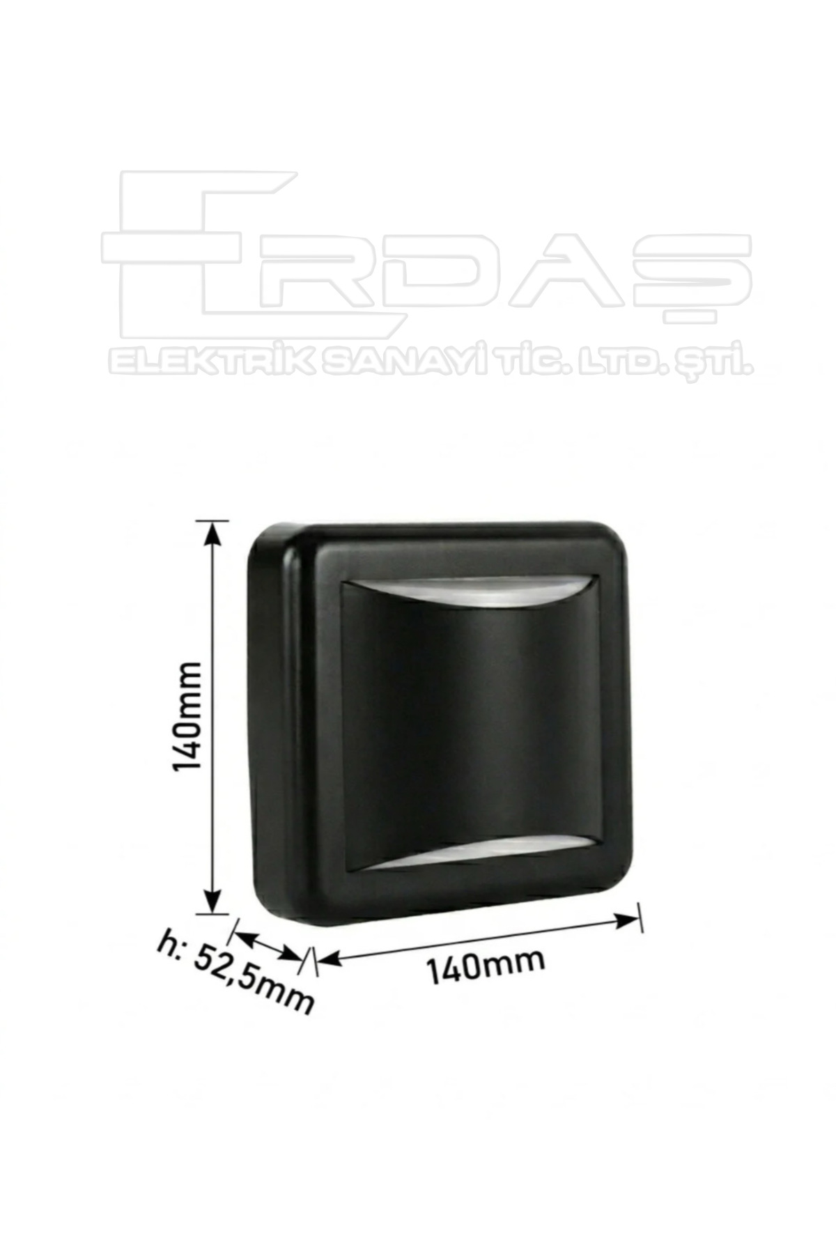 Modern Siyah LED Duvar Apliği 4W 3000K - Görsel 3