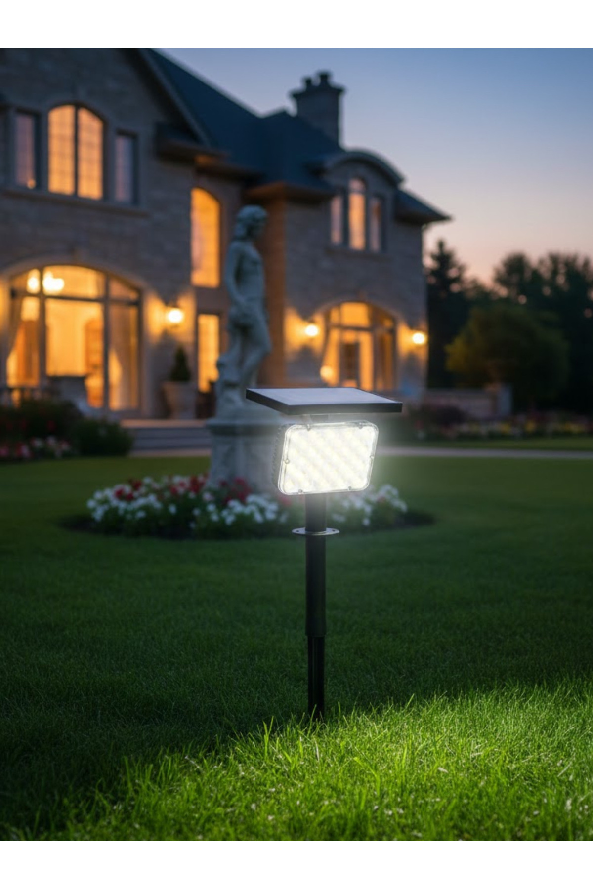 SOLAR LED ÇİM ARMATÜRÜ KAZIKLI